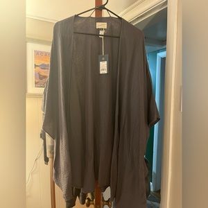 NWT Universal Thread Gray Oversized/Cocoon sleeve Open Cardigan - OSFM